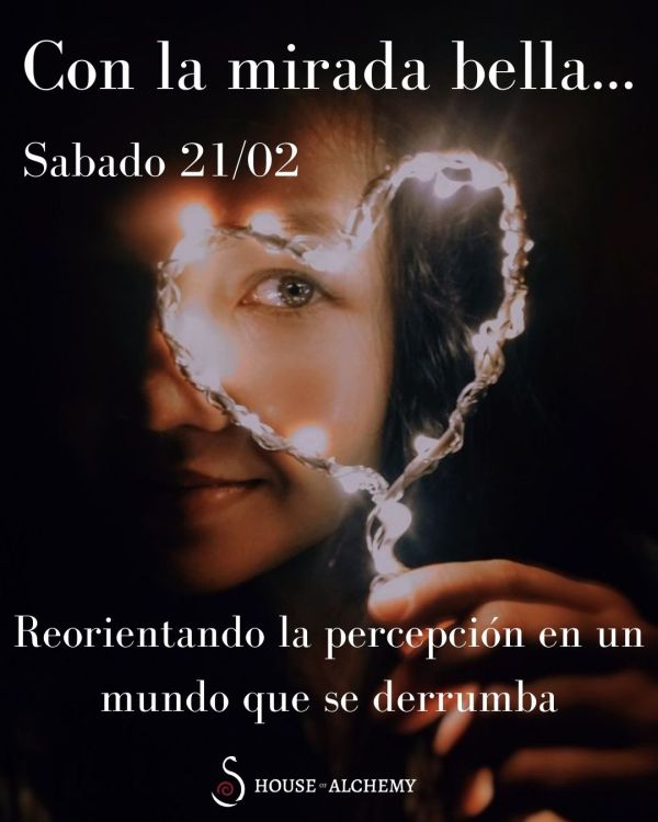 Con la mirada bella...